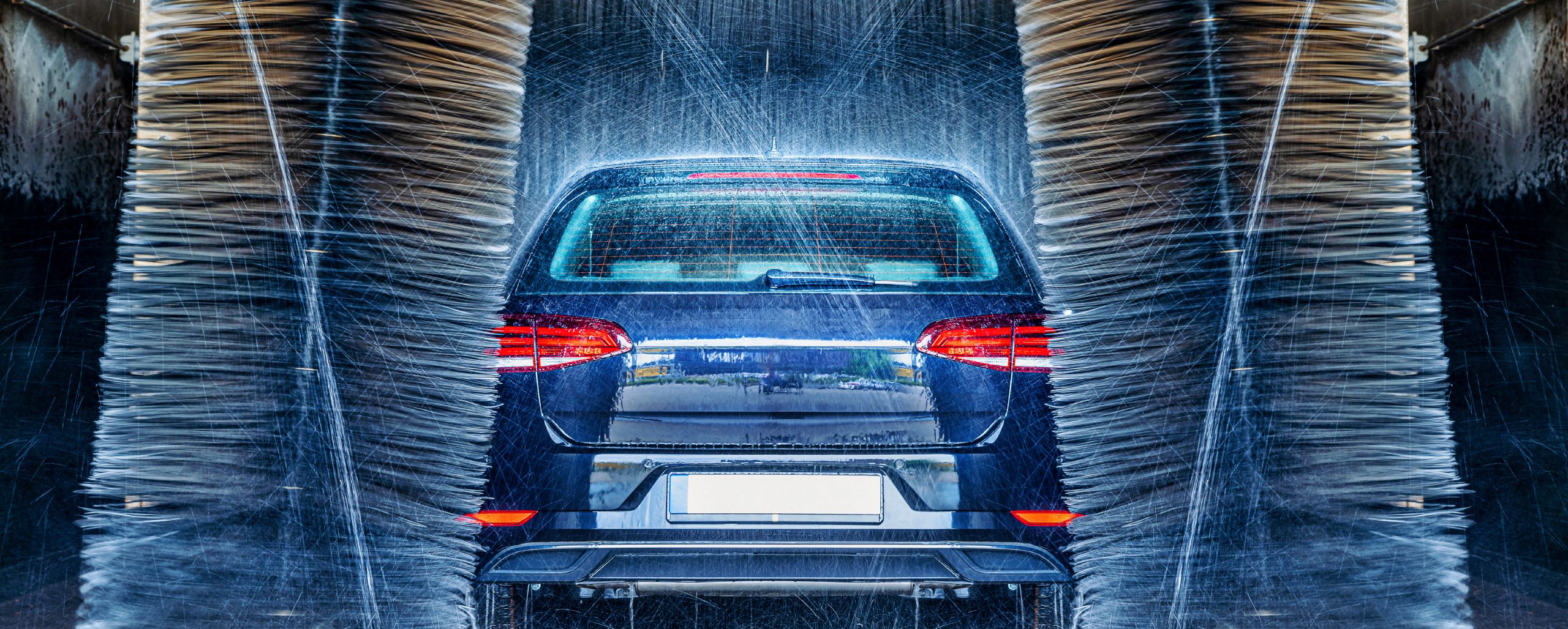 car entering car wash